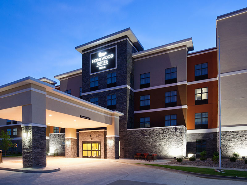 Lamont Companies Homewood Suites by Hilton Hotel in Iowa - Exterior Property Photo