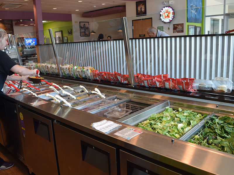 The Junction Restaurant in Aberdeen SD - Salad Bar and Seating Area
