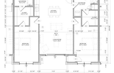 Northern Commons Apartments in Aberdeen SD for Rent - 2 bedroom floor plan