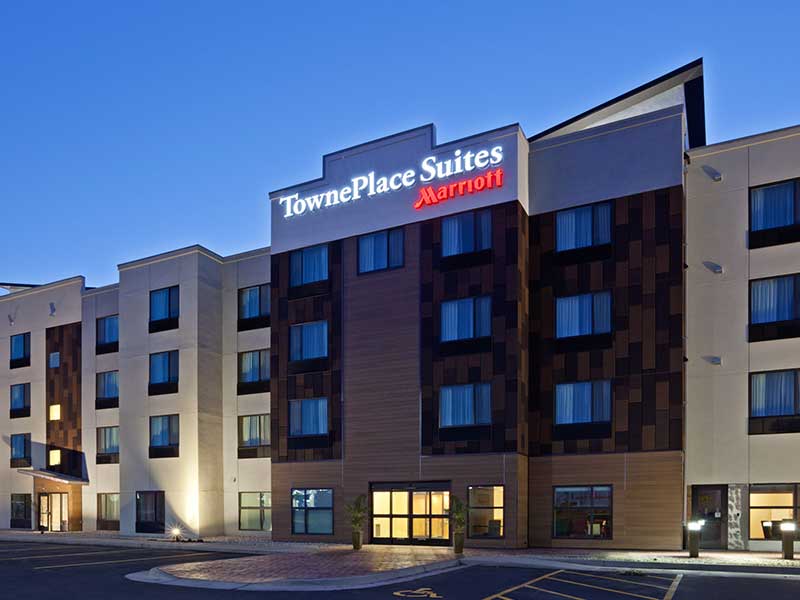 TownePlace Suites Hotel in South Dakota - Exterior at Dusk