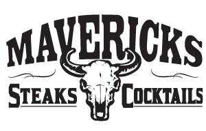 Logo for Mavericks Steak and Cocktails Restaurant in Aberdeen South Dakota